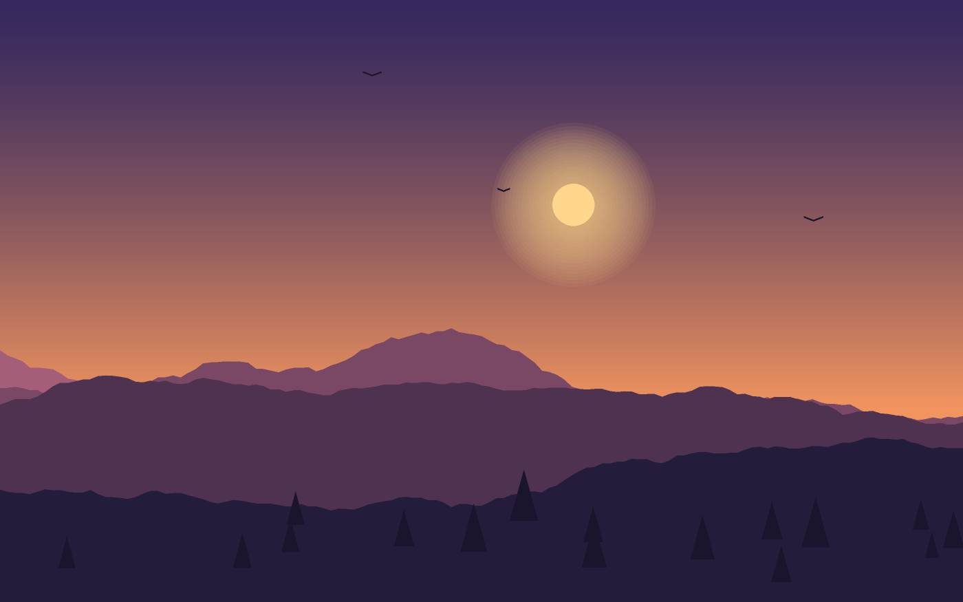 Landschaftsillustration