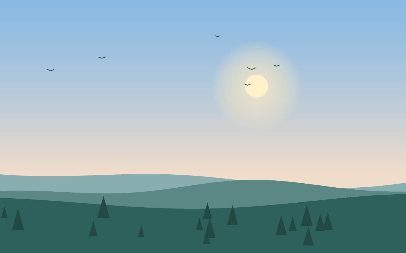 Landschapsillustratie