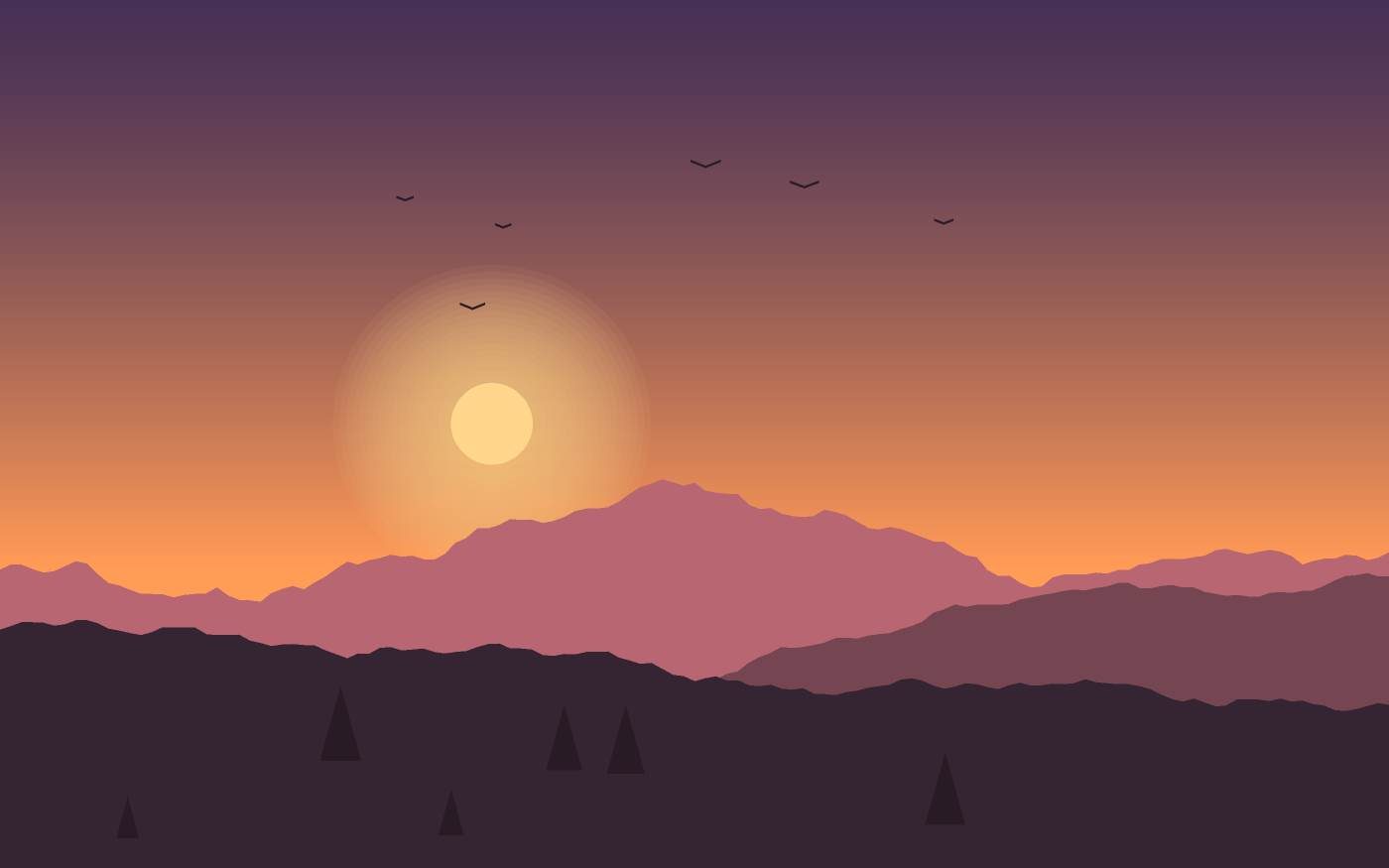 Ilustrace krajiny