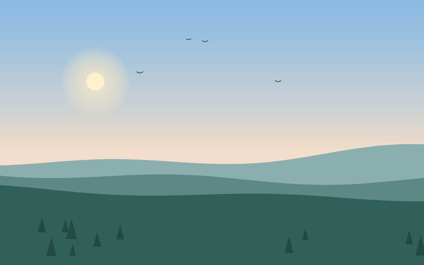Illustrazione di un paesaggio